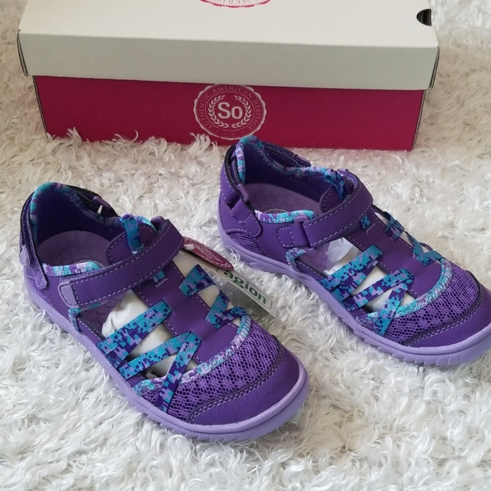 Girl's Comfy Purple Sandals Purple